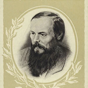 Fyodor Dostoyevsky, Russian novelist (litho)