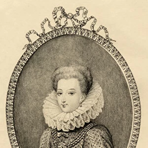 Gabrielle d Estrees (1573-99) (litho)