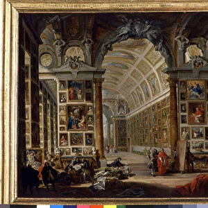 The gallery of Cardinal Silvio Valenti Gonzague (Gonzaga in Italian, 1690-1756), c