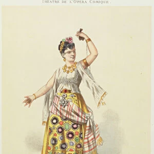 Galli Marie in the role of Carmen in Carmen by Georges Bizet (1840-75)