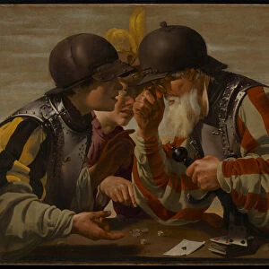 The Gamblers, 1623 (oil on canvas)