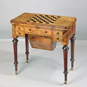 Games and Work Table, by Jenks & Holt, London, c. 1878 (wood)