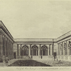 The Garden Court, Bank of England, 1790 (litho)
