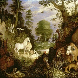 The Garden of Eden (oil on canvas)