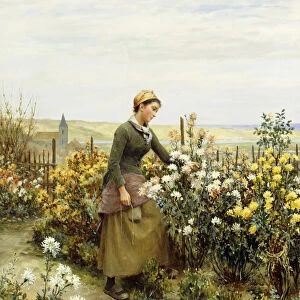 The Gardeners Daughter, (oil on canvas)
