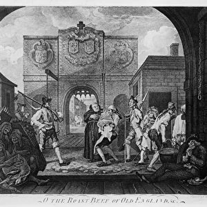 The Gate of Calais, or O The Roast Beef of Old England (engraving)