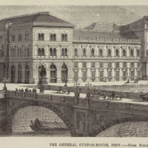 The General Custom-House, Pest (engraving)