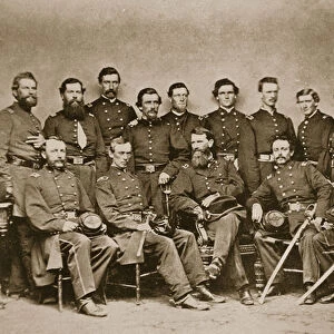 General F. P. Blair and Staff, 1861-65 (b / w photo)