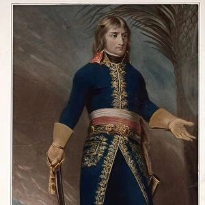 General Napoleon Bonaparte - Anonymous - 1796 - Mezzotint - 57, 5x40