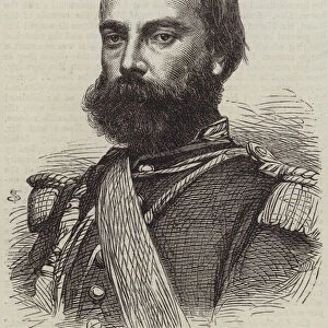 General Prado, the New Dictator of Peru (engraving)
