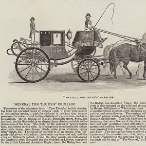 "General Tom Thumb s"Carriage (engraving)