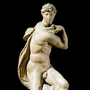 The Genius of Victory. Marble sculpture, 1532-1534