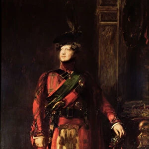 George IV (1762-1830) in Highland Dress, 1830 (oil on canvas)