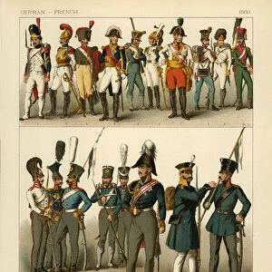 German and French Costumes 1800