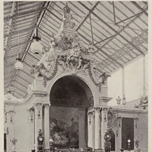 Gewerbe Ausstellung 1896: Ausstellung des Hofmarschall-Amts (b / w photo)