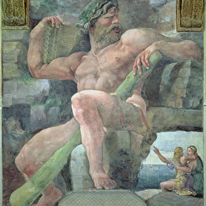 The giant Polyphemus with Galatea and the herdsman Acis, from the Sala di Amore e Psiche