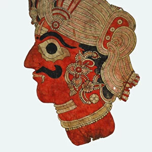 Giant shadow puppet from Karnataka (leather)