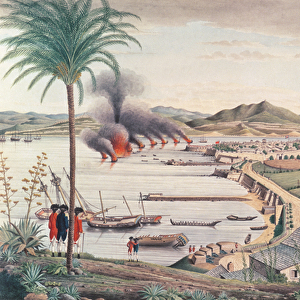 Gibraltar on the morning after the great Franco-Spanish attack, 1783 (w / c)