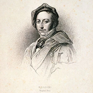 Gioacchino Antonio Rossini (1792-1868) 1820 (engraving)
