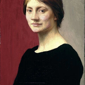 A Girl in Black, 1913 (oil on canvas)