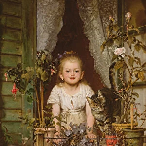 A girl at a window