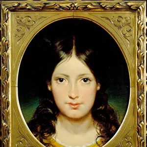 "Girl"(Jeune fille) Peinture de Friedrich Ritter von Amerling (1803-1887) vers 1838 - Oil on canvas Dim 39, 5x32, 5 cm Moravska galerie, Brno