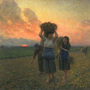 The Last Gleanings, 1895 (oil on canvas)