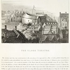 The Globe Theatre, c. 1647, published by Robert Wilkinson, London, 1810 (engraving)