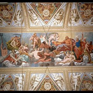 The Gods on Olympus, ceiling painting (fresco)