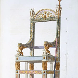 The Golden Throne of Jupiter, illustration from General study of Greek architecture