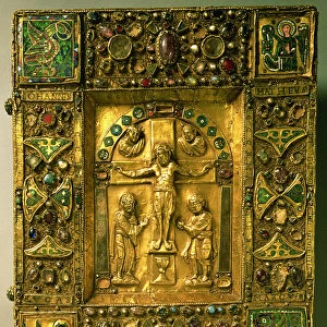 Gospel Cover, Ottonian, Germany, 11th century (gold, enamel and semi-precious stones)