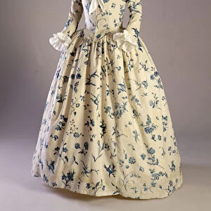 Gown worn by Deborah Sampson, from Massachusetts, 1780-90 (plate-printed linen)