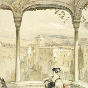 Granada (Alhambra), plate 9 from Sketches of Spain, published by F G Moon