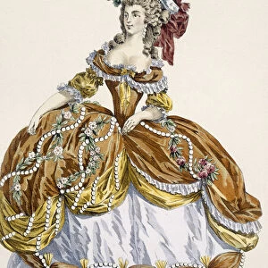 Grand court dress in new style, engraved by Dupin, plate 291 from
