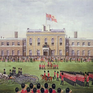 Grand Parade of the Hon Artillery Company, engraved by H. Billingsley after a photograph by Coleman
