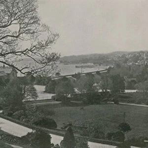 Grange, View from the Gardens (b / w photo)