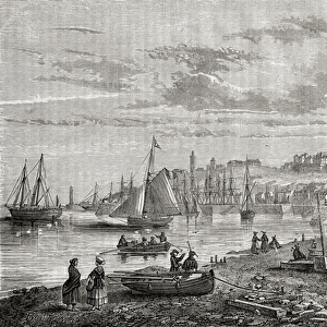 Granville, France, in the 18th century, from Histoire de la Revolution Francaise