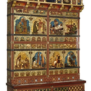 Great Bookcase, 1856-62 (oak, carved, painted and gilt)