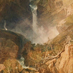 The Great Falls of the Reichenbach, 1804 (w / c on paper)