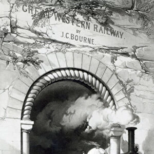 The Great Western Railway, 1846 (engraving) (b / w photo)