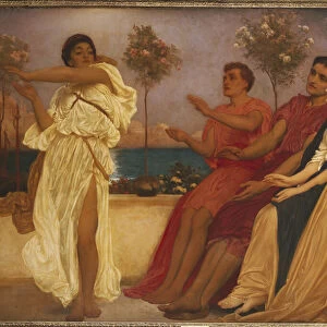 Greek Girl Dancing (oil on canvas)