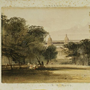 Greenwich Hospital from the Park, 1830 (w / c on paper)