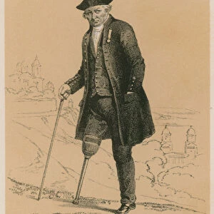 Greenwich Pensioner (coloured engraving)