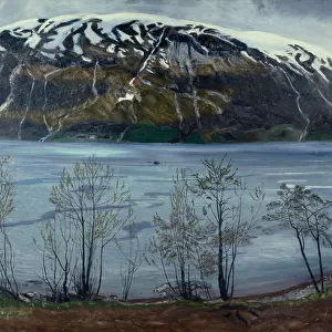 Grey Spring Evening, 1909 (oil on canvas)