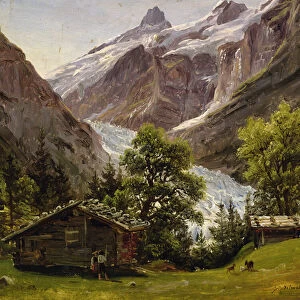 Grindewald, Switzerland, 1835 (oil on canvas)