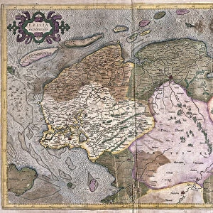 Groningen and Friesland, Netherlands (engraving, 1596)