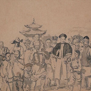 Group of Chinese, 1793 (Watercolour)