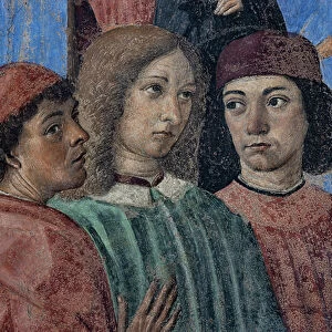The Group of Neoplatonic Humanists, detail of the Miracle of the Sacrament'(fresco)