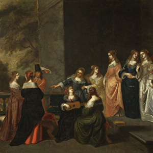 Group on a Terrace, c. 1640 (oil on canvas)