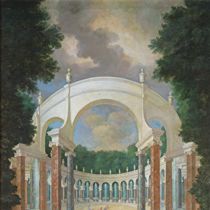The Groves of Versailles. View of the Colonnade with Apollo and the Nymphs (oil